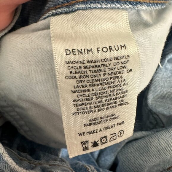 Denim Forum Aritzia The Joni High Rise Loose 29L Denim Jeans Pants US 30 - Picture 13 of 15